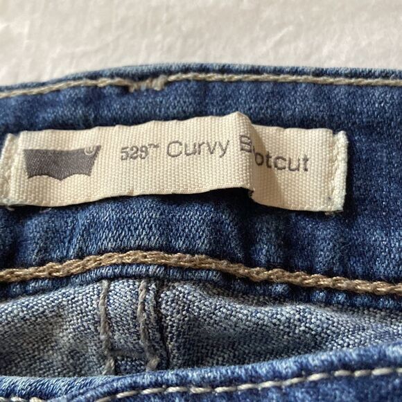 Levi’s NWOT 529 Curvy Bootcut denim jeans W27 L32 - Picture 6 of 10